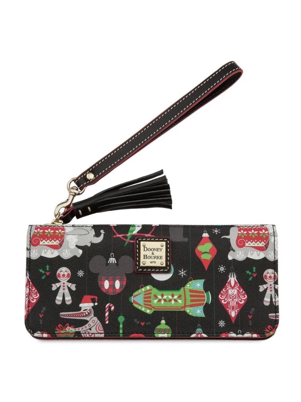 Dooney & Bourke Christmas Holiday Print Wristlet Wallet 2018 NWT